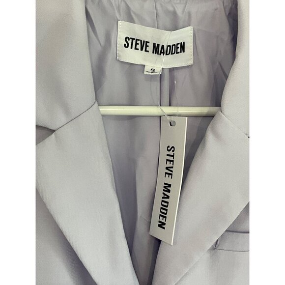 Steve Madden Laila Dress in Light Lilac Small New Womens Jacket Blazer - Picture 7 of 12